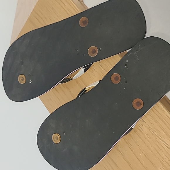 Roxy Black and White Striped Sandals🎯5 For $25🎯 - Picture 5 of 7